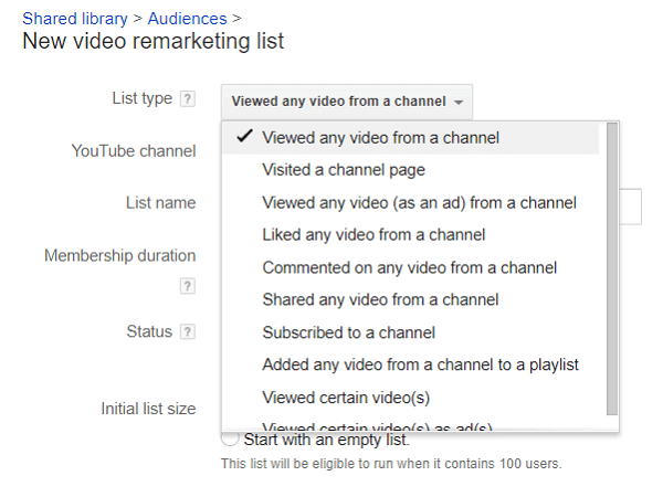 Có rất nhiều cách để phân chia người xem YouTube của bạn để tiếp thị lại cho họ.