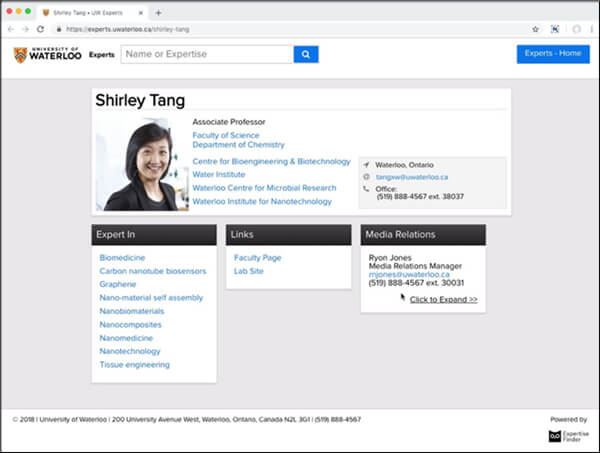 Công cụ Expertise Finder
